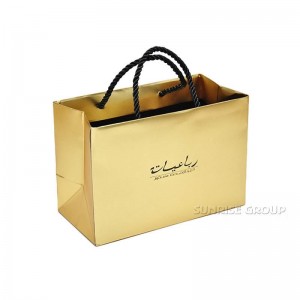 女性の子供のショッピング包装紙袋