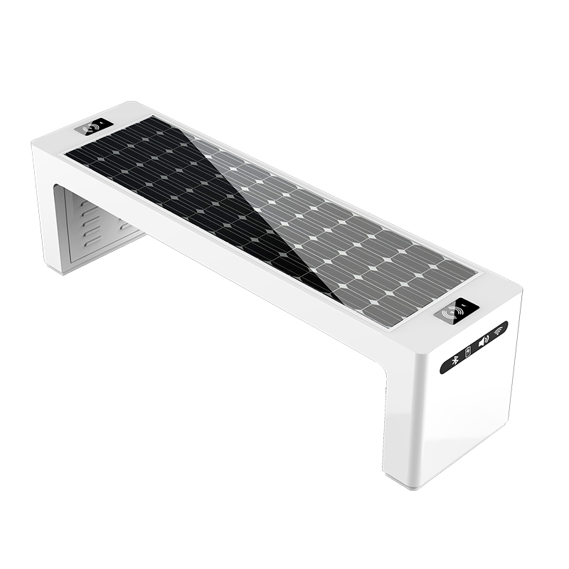 熱い販売の屋外用家具USBの電話充電器の太陽動力を与えられたスマートな金属のベンチ