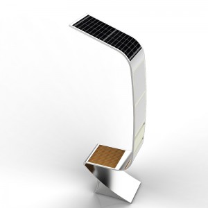 スマートな太陽LEDの広告の照明箱の電話充電器の屋外の都市ベンチ