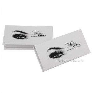 まつげディスプレイボックスを包装するカスタム段ボール本型磁気閉鎖ギフト