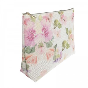 人気とファッションのPVCメッシュ化粧品バッグ