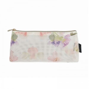 ファッションフラワープリントパーソナライズド化粧品バッグ