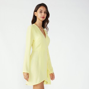 母乳で育てるアフガンフリルワーキングイブニングドレス