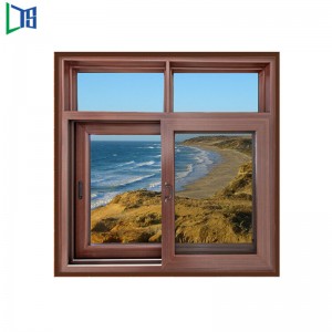 中国からの粉のコーティングのオフィスの安全ロックのシャンパン色の縦フレームのガラスアルミニウム引き戸