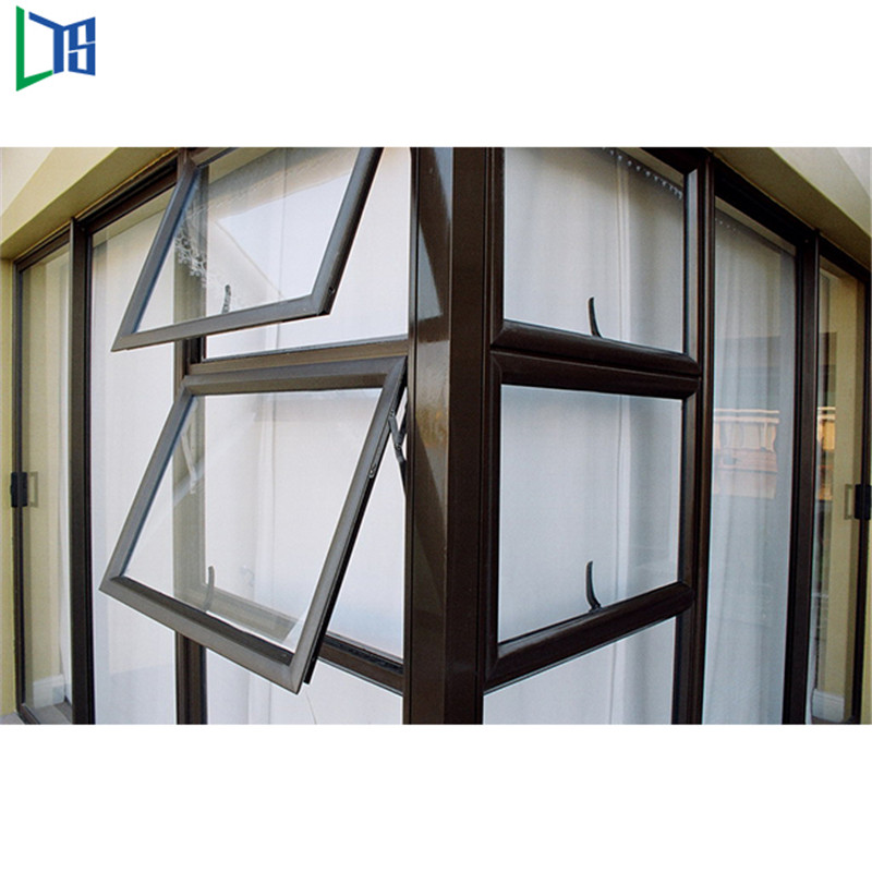 アルミニウム粉の上塗を施してあるプロフィールの鎖アルミニウム艶をかけられた商業着色されたオーストラリアの標準の緩和された明確なガラスオーニング窓
