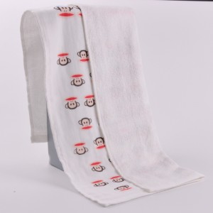 シングルループプリントハンドタオル