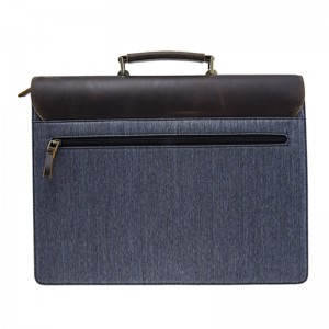 17SG-6552Dヴィンテージ牛革エグゼクティブブリーフケース、本革ビジネス会議ファイルショルダーバッグ