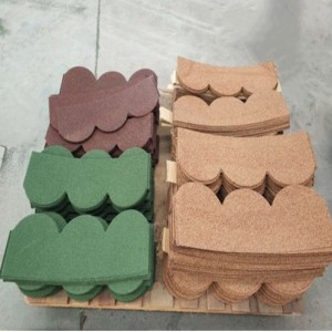 カラーストーンメタル製魚鱗タイル