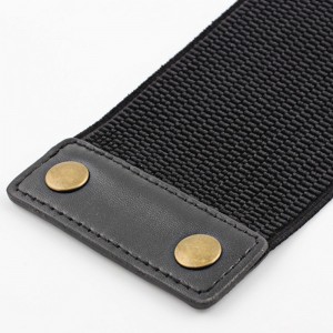 HD0823--カスタマイズされたPU組み合わせ弾性女性ウエストベルト