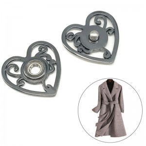 卸売カスタムファッション衣服アクセサリーメタルスナップジュエリーボタン6