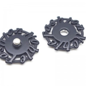 卸売カスタムファッション衣服アクセサリーメタルスナップジュエリーボタン6