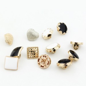 ファッション新しいデザインカスタムメタルシャツボタン縫製ボタン8