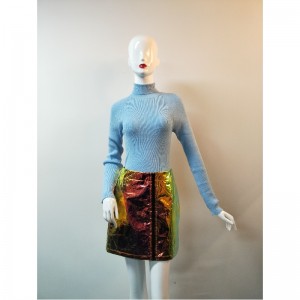 スカイブルータートルネックRLWS0043F