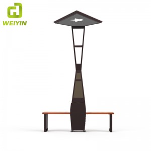 携帯電話の充電用の人気のソーラースマート屋外ガーデンベンチ