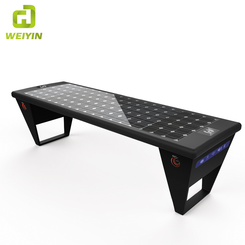 携帯電話充満のためのスマートな太陽動力を与えられた屋外の通りの家具のベンチ