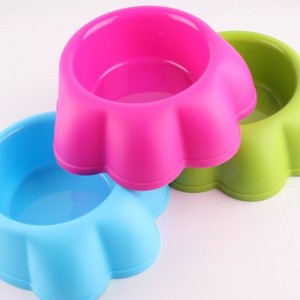 卸売足型フィーダープラスチック旅行屋外屋内犬ペットボウル