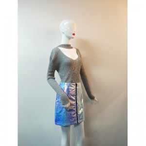 グレーレディースセーターRLWS0085F