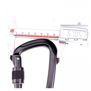 ロックDタイプ登山バックルカラビナ付き屋外用アルミ合金