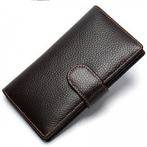 HD0827--ファクトリーOEMメンズ本革牛革レザーマルチカードウォレット