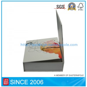 ダブルフラップ付きの高級マグネットシール紙箱