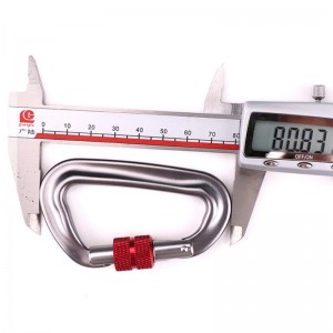 屋外フッククライミングキャンプメインロックカラビナ多機能ナットクライミングバックル屋外クイックキャッチ機器安全ロック検出穴dネジメインロック航空アルミ合金