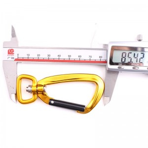 屋外ロッククライミングとキャンプメインロックカラビナ多機能ナット登山フック登山バックル急落機器安全ロックd型ネジ主ロック航空アルミ合金