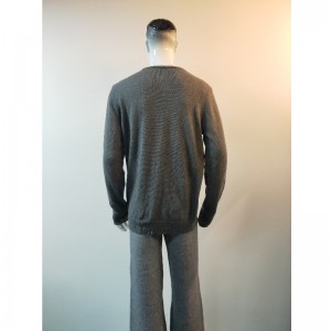 グレーウルフプリントセーターRLMS0057F