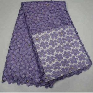 高品質のファッションナイジェリアスイス綿刺繍コードギピュアレース生地