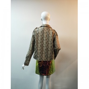 ブラウンサーペンテンPUジャケットRLWPJ0024N