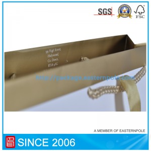 ホイルの押す設計が付いているパントン色刷の紙袋