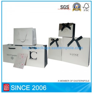 カスタムデザインのエレガントなギフトペーパーバッグ