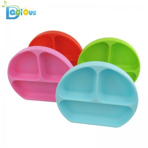 ホット製品滑り止めシリコン幼児プレート強い吸引赤ちゃんプレート無毒シリコン吸引プレート