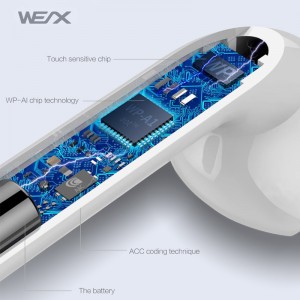 WEX - A 11プラス無線イヤー芽、ブルートゥース5.0ヘッドホン、TWS