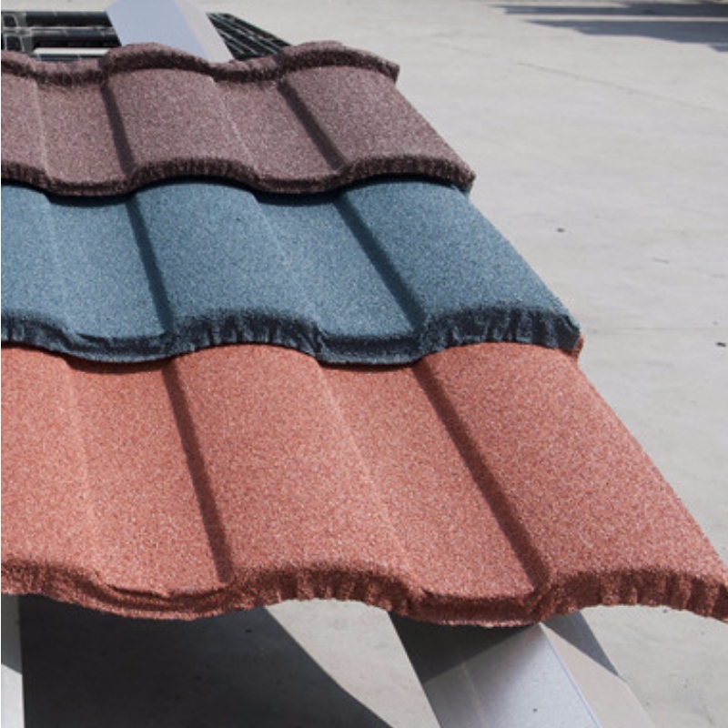建築材料の石造りの上塗を施してある金属の屋根瓦、石造りの上塗を施してある波形の屋根ふきシート