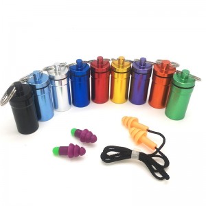 アルミ合金薬瓶と耳栓アルミボトル