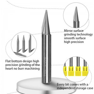 彫刻ビット、2フルートストレートCNC Vビット1/4インチシャンクマーキング円錐彫刻ルータツール用スチールアルミ真鍮MDF木材