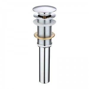 クリッククラッククロームバス盆地廃棄スロットパイプ継手、オーバーフローなし