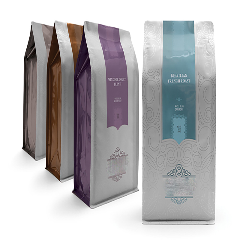 弁が付いている注文の印刷によって薄板にされる物質的な食品包装のプラスチックアルミホイルのコーヒーバッグ