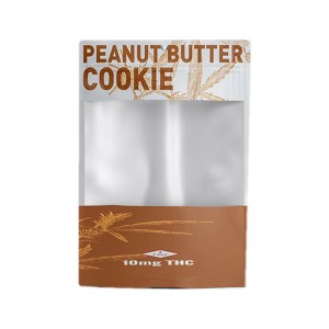 クリアウィンドウジッパートップ付きクッキー食品グレード包装袋用のカスタマイズされたスタンドアップポーチ