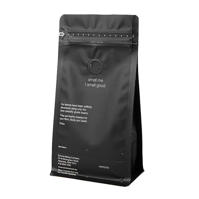 ジップロック100gコーヒー包装はガス抜き弁が付いている袋袋およびコーヒー袋1kgおよび弁が付いている注文によって印刷されるコーヒー袋を立てます