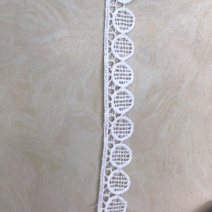 22＃ミルクシルクレース、ポリエステル/ナイロンレース、綿レース