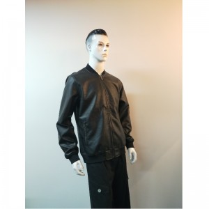 メンズブラックバイカーPUジャケットRLMPJ0002