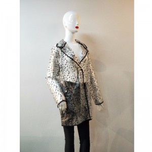 レディースブラックドットTPUジャケットRLWTJ0002