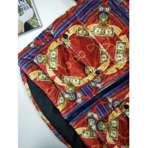 レディースプリントプリントパファーコートRLWC0002