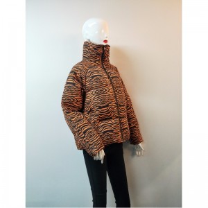 ハイスタンドカラーRLWPC0009付きレディースパファーコート