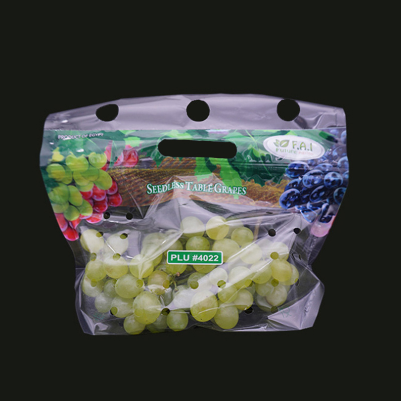 エコフレンドプリント通気孔付きプラスチックグレープフルーツジップロック式包装袋