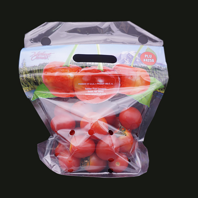 通気孔付きエコフレンド透明プラスチック野菜ジップロック包装袋