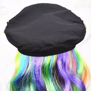 ブラジルのカーニバル手作りドリル帽子黄色アクリルドリルパーティー帽子Lyjenny祭帽子Lyjennyカスタムメイドの卸売