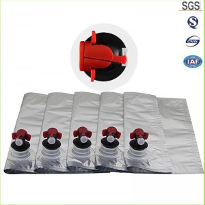 中国の製造者は箱の3L 5Lのアルミホイル袋のワイン袋を卸し売りします