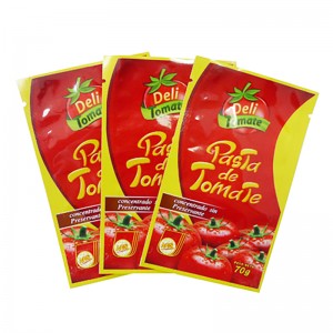 柔軟な印刷アルミ箔ラミネート層スパイスビニール袋3側シール調味料包装袋